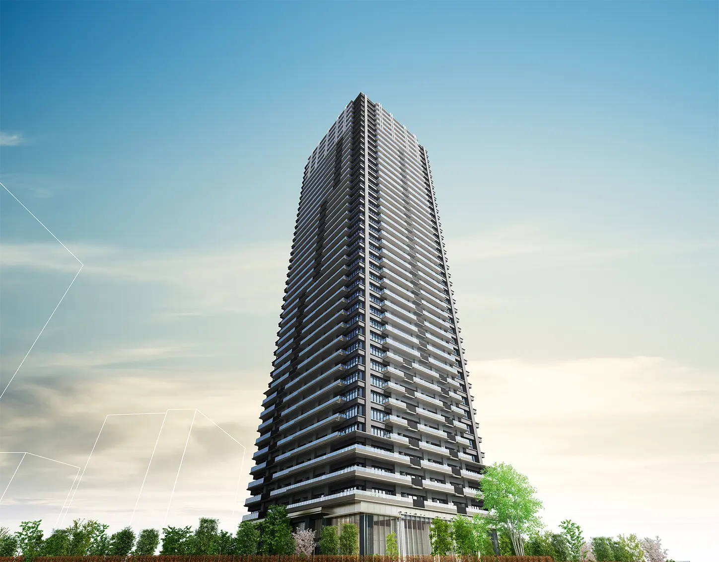 NAGOYA the TOWER 外観・ランドスケープ（完成イメージ）