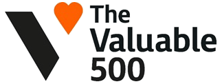 「The Valuable 500」のロゴマーク