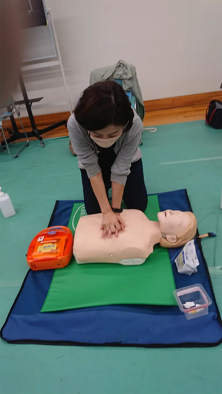 救命講習の様子