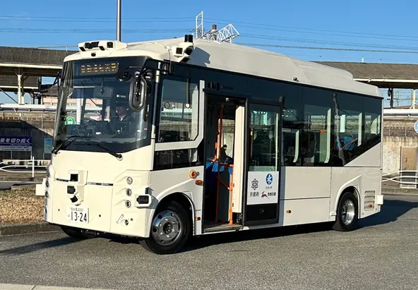 実証実験で運行した自動運転バス