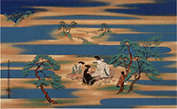 伊勢物語八橋図　岡田為恭筆