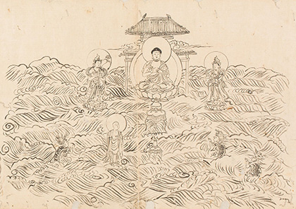 請雨経曼荼羅（『図像抄』所収）大阪市立美術館蔵